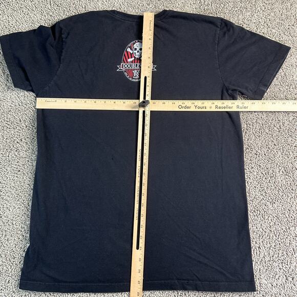 7.62 Design Shirt Mens Large Black Double Tap Hollow Points .45 Caliber Doses - Picture 7 of 10